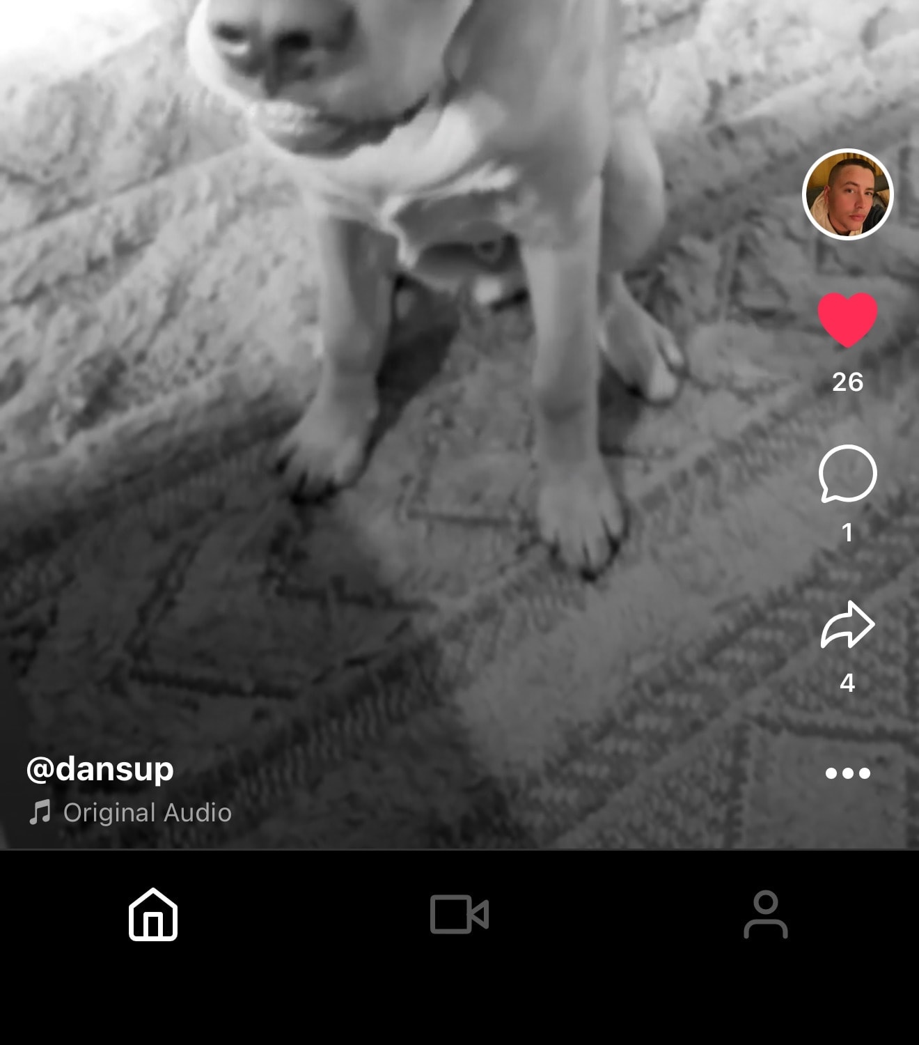 Engagement buttons and counts alongside a Loops video